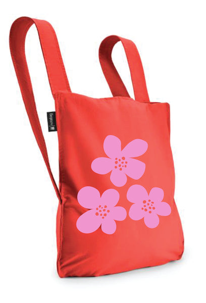 Reusable Tote in Red Flower Power from Notabag