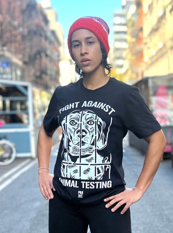 Fight Against Animal Testing Unisex Tee from Praxis