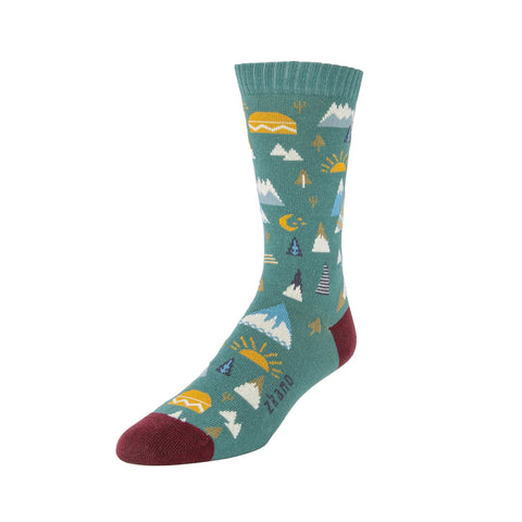 The Great Outdoors Socks in Fir from Zkano