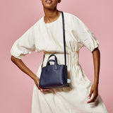 Cacta Small Tote in Navy from Angela Roi