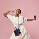 Cacta Small Tote in Navy from Angela Roi