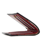 Slim Vegan Wallet in Black/Red from Canussa