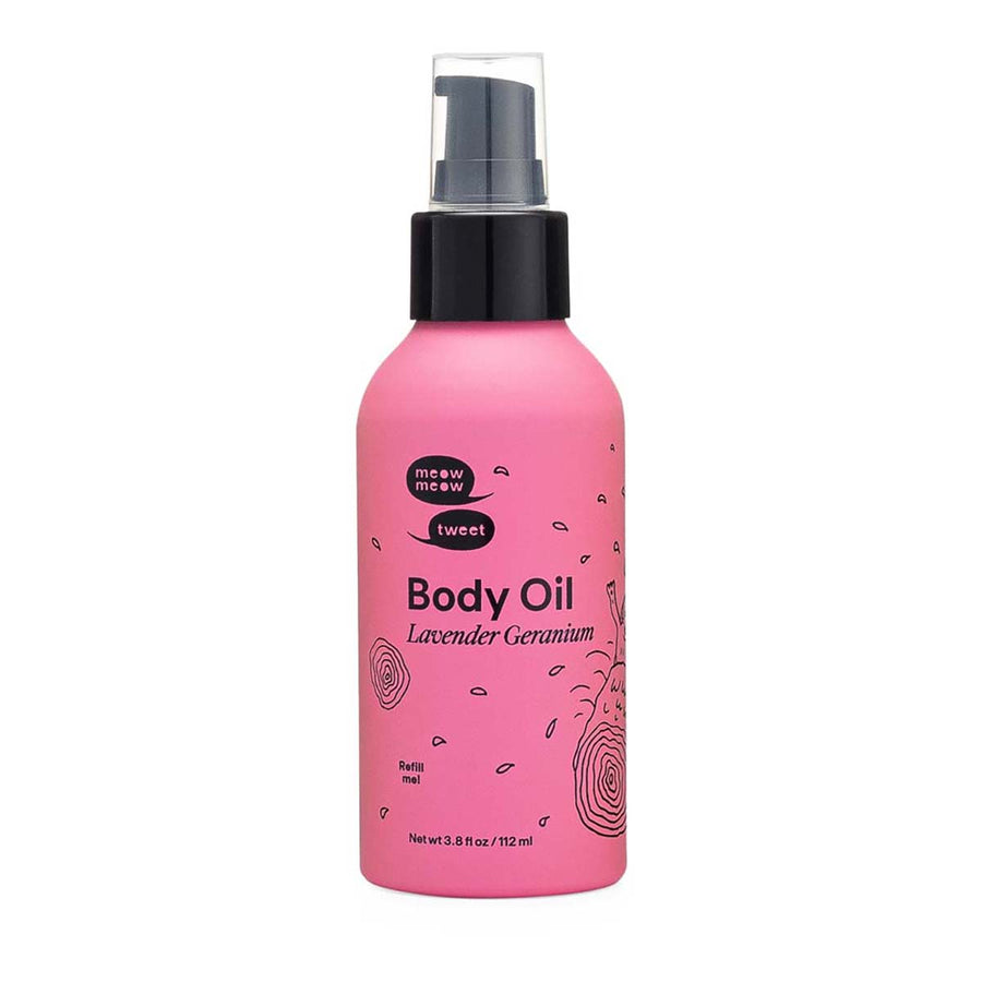 Lavender Geranium Body Oil from Meow Meow Tweet