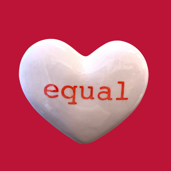Equal Heart Magnet from Auburn Clay Barn