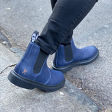 Brick Lane Chelsea Boot in Navy from King55
