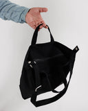 Horizontal Zip Duck Bag in Black from BAGGU