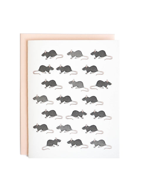 Rats Greeting Card by Lauren and Lorenz