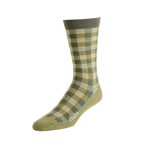 Buffalo Check Socks in Spruce from Zkano