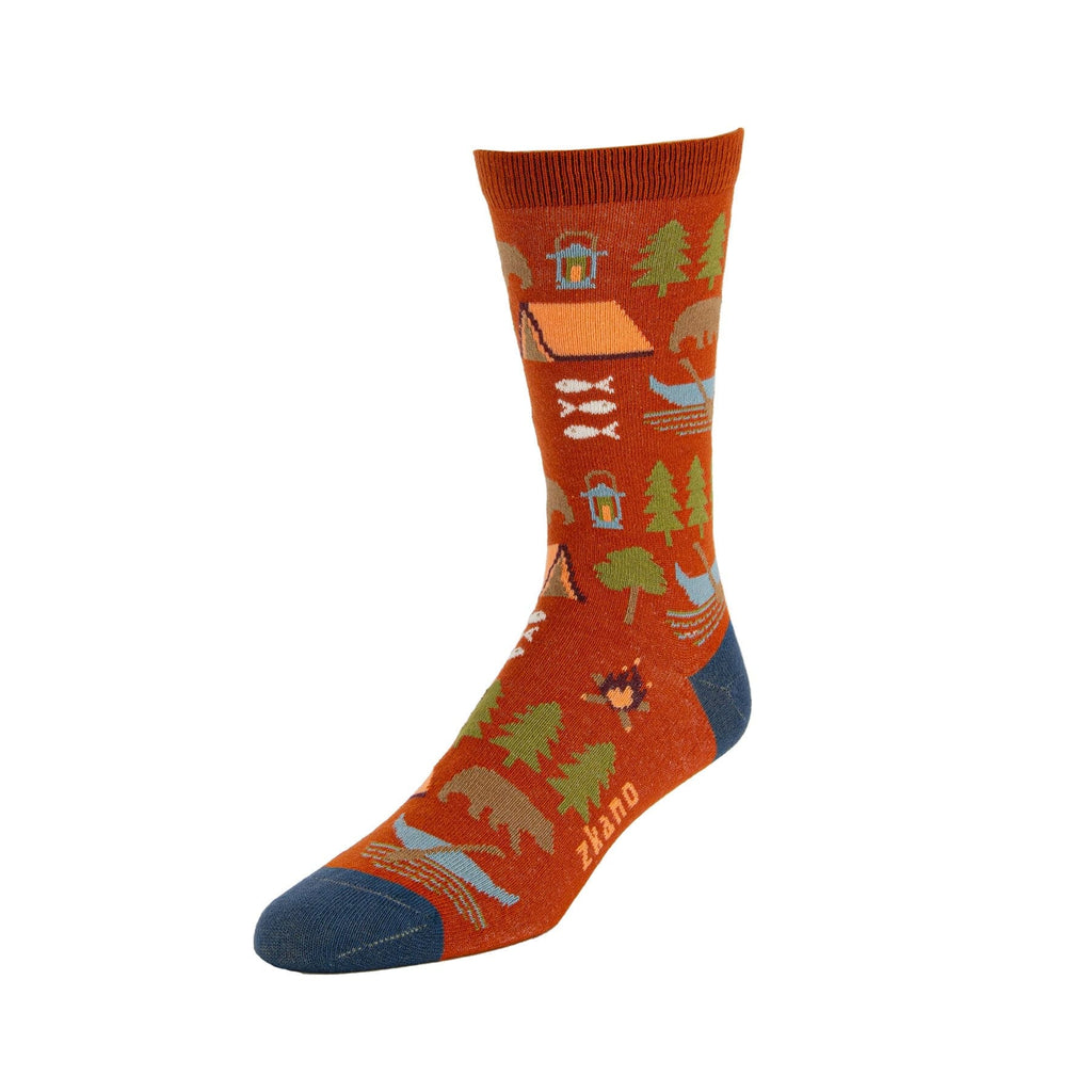 Summer Camp Sock in Red Rock from Zkano
