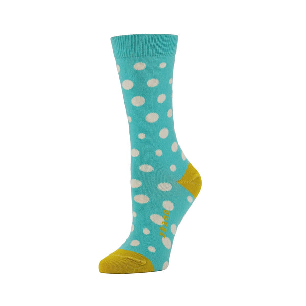 Lucy Dot Socks in Pool Blue from Zkano